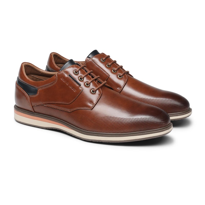 Bruno Marc Men's Casual Dress Shoes Business Formal Oxfords,Size 9.5,Brown,LG19008M - Image 3